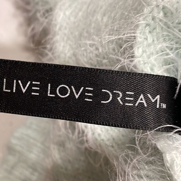 NWOT Live Love Dream Mint Cropped Sweater. Size S small 4/6 - Picture 6 of 9
